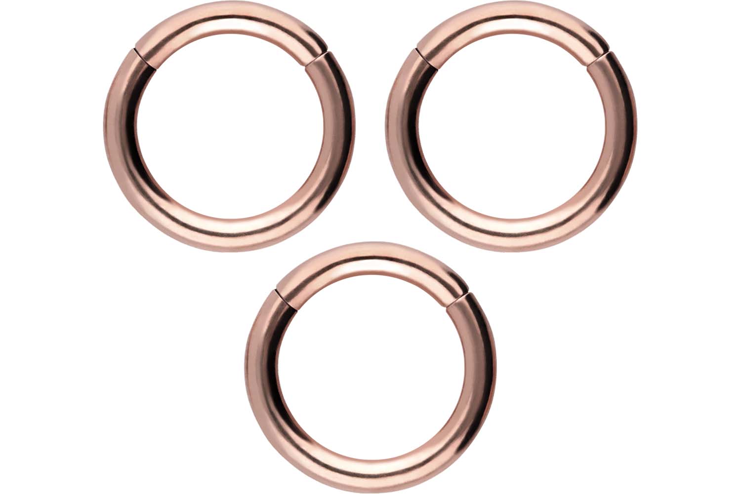 SET Chirurgenstahl Segmentring Clicker Piercing